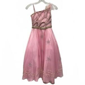 NEW LITTLE ROSIE girl's long pageant dress in pink